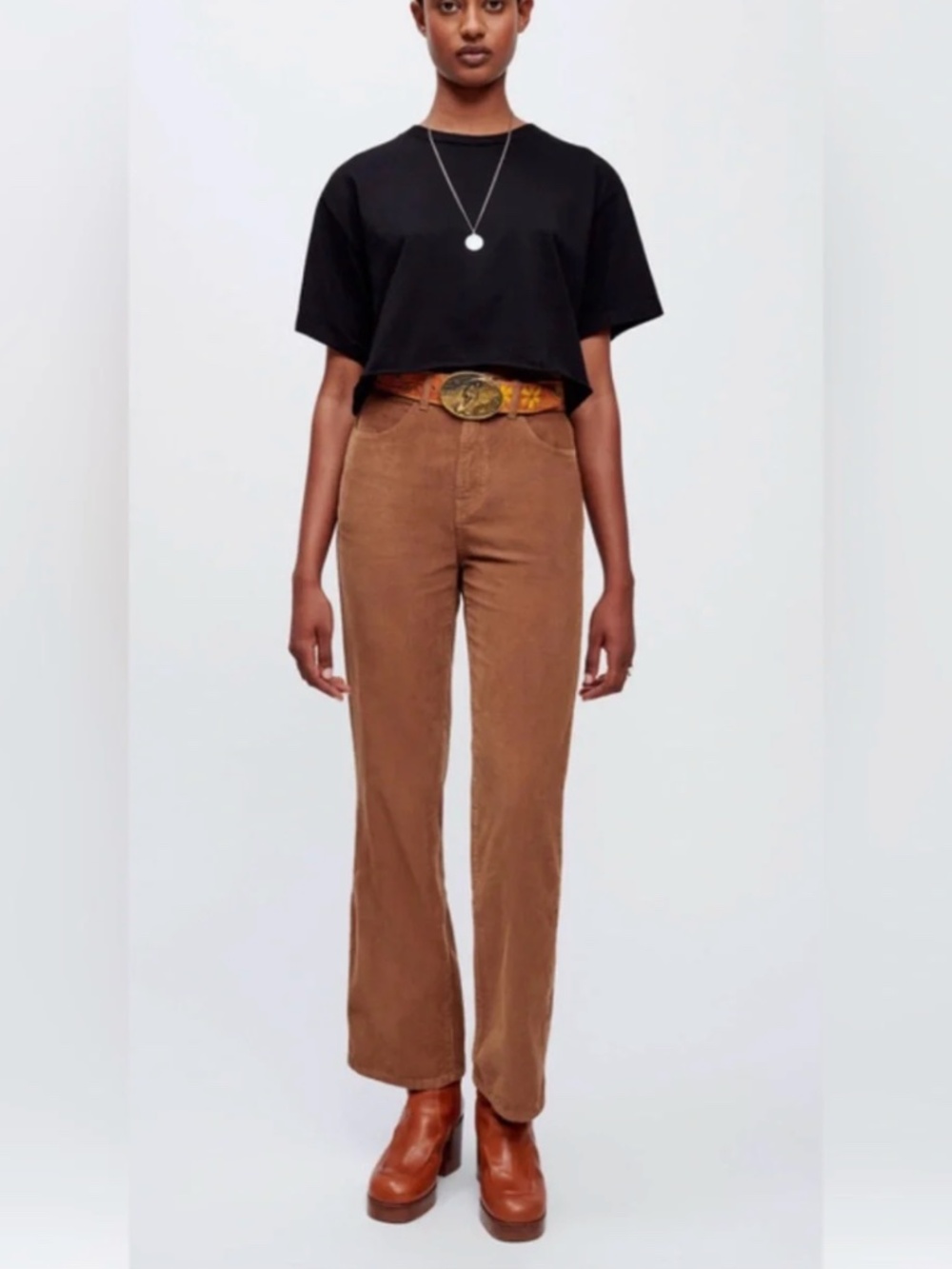 NWT Re/Done 70s Brown Corduroys